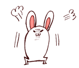 Rabbit of bandy-legs sticker #6608180