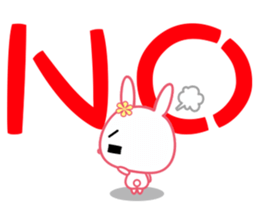 U Rabbit Love Colorful sticker #6608187