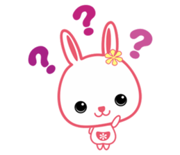 U Rabbit Love Colorful sticker #6608191