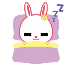 U Rabbit Love Colorful sticker #6608198