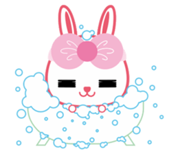 U Rabbit Love Colorful sticker #6608201