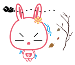 U Rabbit Love Colorful sticker #6608206