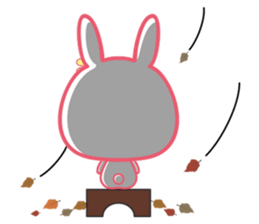 U Rabbit Love Colorful sticker #6608211