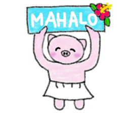 Hula oink Girl vol.4 White skirt ver. sticker #6608425