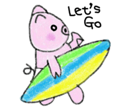 Hula oink Girl vol.4 White skirt ver. sticker #6608426