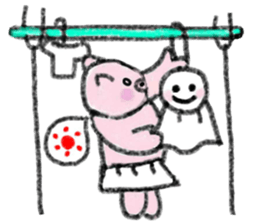 Hula oink Girl vol.4 White skirt ver. sticker #6608427