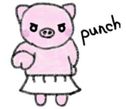 Hula oink Girl vol.4 White skirt ver. sticker #6608447