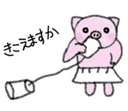 Hula oink Girl vol.4 White skirt ver. sticker #6608457