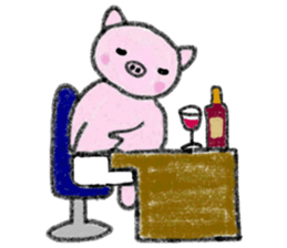 Hula oink Girl vol.4 White skirt ver. sticker #6608463