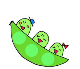 Cute soybeans sticker #6608864
