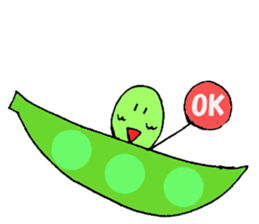 Cute soybeans sticker #6608869
