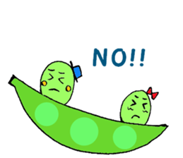 Cute soybeans sticker #6608870