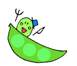 Cute soybeans sticker #6608876