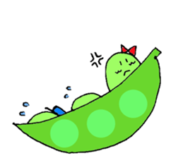 Cute soybeans sticker #6608877