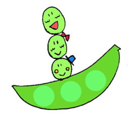 Cute soybeans sticker #6608880