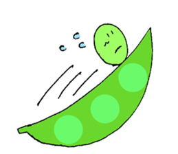 Cute soybeans sticker #6608885