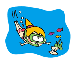 Go to sea to become slim! sticker #6609092