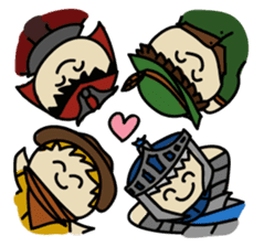 Warriors of Four sticker #6609302