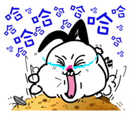 The rabbit on the moon sticker #6609919