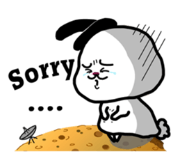 The rabbit on the moon sticker #6609926