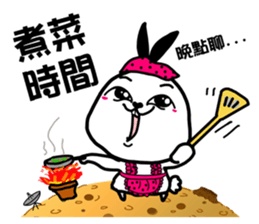 The rabbit on the moon sticker #6609935