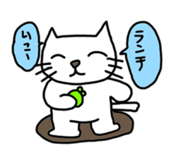 Cute cat Sora and winnie the Tartan sticker #6610946