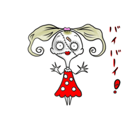 the sewn girl sticker #6611474