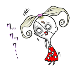 the sewn girl sticker #6611475