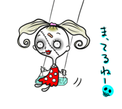 the sewn girl sticker #6611476