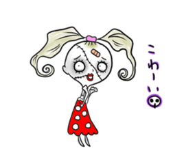 the sewn girl sticker #6611480