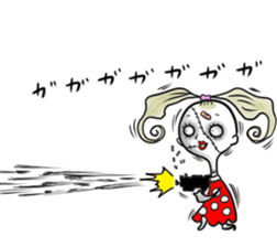 the sewn girl sticker #6611488