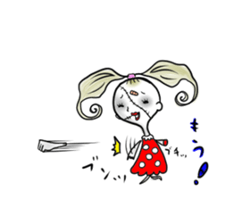 the sewn girl sticker #6611491