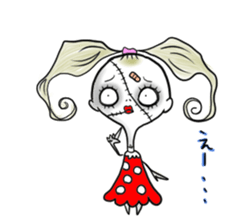 the sewn girl sticker #6611493