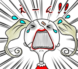 the sewn girl sticker #6611494