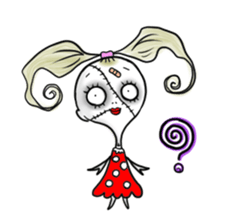 the sewn girl sticker #6611498