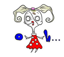 the sewn girl sticker #6611502