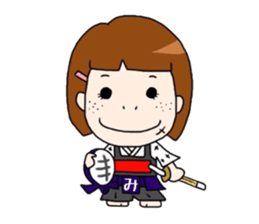 Kendo girl MIRAI sticker #6612064