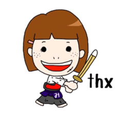 Kendo girl MIRAI sticker #6612067
