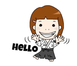 Kendo girl MIRAI sticker #6612084