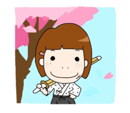 Kendo girl MIRAI sticker #6612100
