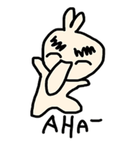 Thick eyebrow rabbit sticker #6612666