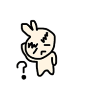 Thick eyebrow rabbit sticker #6612670