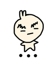 Thick eyebrow rabbit sticker #6612672