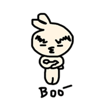 Thick eyebrow rabbit sticker #6612674