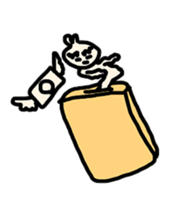 Thick eyebrow rabbit sticker #6612675