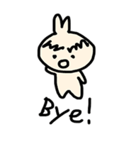 Thick eyebrow rabbit sticker #6612700