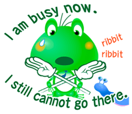 Frog of emergency contact network(E) sticker #6613429
