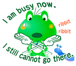 Frog of emergency contact network(E) sticker #6613429