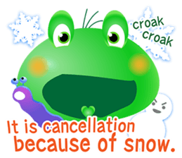 Frog of emergency contact network(E) sticker #6613440