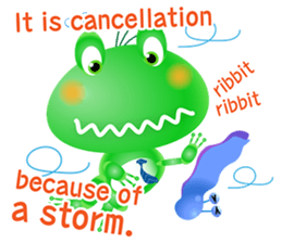 Frog of emergency contact network(E) sticker #6613442